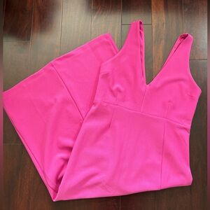 NWOT Abercrombie & Fitch Plunge Neck Midi Dress